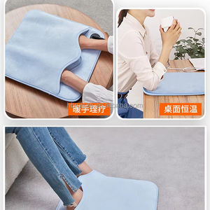 多功能冬季暖手器和脚，有暖手器40 * 40厘米12v Usb加热暖脚器超柔软织物加热垫 - Product Image 4