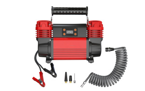 Mode arrêt automatique <span class=keywords><strong>12V</strong></span> numérique Double cylindres MAX 150PSI <span class=keywords><strong>gonfleur</strong></span> de pneu <span class=keywords><strong>compresseur</strong></span> d'air de pneu de voiture robuste pour voiture camion SUV - Product Image 3