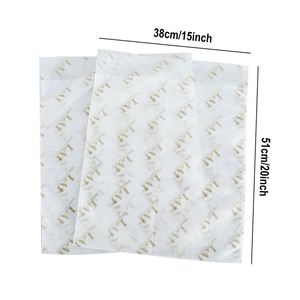 Papel de Seda Blanco Impreso Personalizado de 15 x 20 Pulgadas, 17 g, Papel para Envolver Ropa, Impresión a una Cara, Papel de Regalo Desechable - Product Image 2
