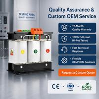Transformateur de contrôle triphasé sur mesure 2500VA à double enroulement, bobine en cuivre, noyau en acier, 50 Hz 60 Hz, alimentation industrielle