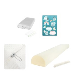 Barandas de Cama de Espuma Personalizadas, Rectas, Universales, Anticaídas para Bebés, Almohada Infantil de 0 a 12 Meses, Algodón Puro - Product Image 5