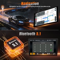 Reproductor Estéreo para Auto MP5 de 9 Pulgadas para Honda CRV 2007-2011, Carplay Inalámbrico, Linux, Control por Voz, Navegación, Pantalla Táctil