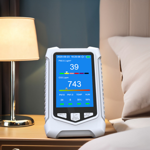 Monitor de Calidad del Aire en Tiempo Real con Pantalla LCD, PM2.5, PM10, CO2, Temperatura, Humedad, con Registro Histórico, Batería Recargable de 2000 mAh - Product Image 2