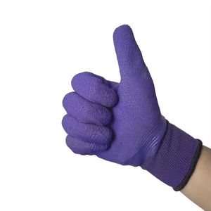 Más barato de nylon PU recubierto de látex largo dieléctrico de seguridad industrial de goma HB <span class=keywords><strong>guantes</strong></span> de seguridad para el trabajo - Product Image 5
