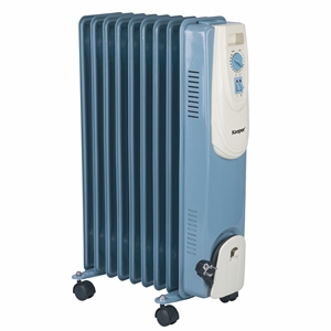 RADIATORE A OLIO BLU E AVORIO 9 ELEMENTI 2000 W - Product Image 2