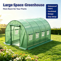 Serre de jardin extérieure résistante aux intempéries, couverture en PE anti-UV pour l'horticulture domestique quatre saisons