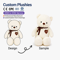 Boneka Beruang Mawar Hadiah Valentine Baru, Mainan Boneka Beruang Teddy Pengisi Kapas PP Super Lembut untuk Menghilangkan Stres
