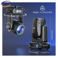 200W Moving Head LED Beam Light RGBW DMX512 Bühnenscheinwerfer mit Regenbogeneffekt für DJ, Disco, Party, Hochzeit