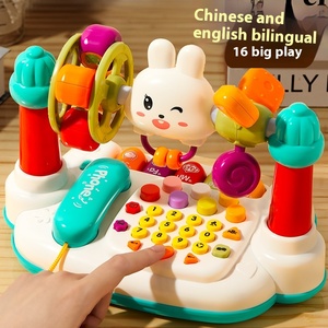Jouet éducatif pour enfants Simulation de téléphone portable pour bébés de 8 à 12 mois La première ligne <span class=keywords><strong>fixe</strong></span> de musique de bébé encourage l'éducation - Product Image 5