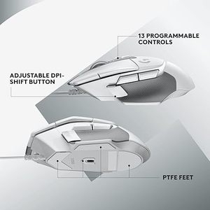 Souris de jeu filaire <span class=keywords><strong>Logitech</strong></span> <span class=keywords><strong>G502</strong></span> <span class=keywords><strong>X</strong></span> en gros - Capteur de jeu hybride optique-mécanique LIGHTFORCE avec interrupteurs primaires et capteur <span class=keywords><strong>Hero</strong></span> 25K - Product Image 6