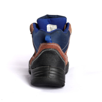 Bottes de travail en cuir de vache suédé embout en acier semelle intermédiaire en acier semelle en PU Anti-écrasement hommes bottes antistatiques chaussures de sécurité
