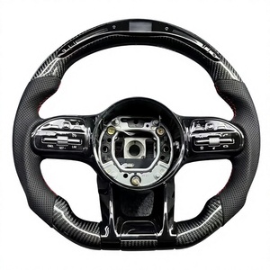 Volante Personalizado de Fibra de Carbono Real para Mercedes-Benz AMG A35 A45 C43 C63 E53 E63 GLC63 GT 2019 2020 2021 <span class=keywords><strong>2022</strong></span> 2023 - Product Image 5