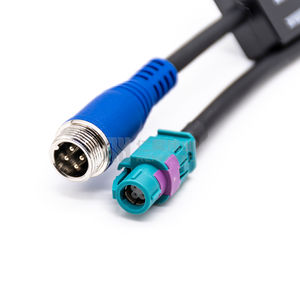 Cable Fakra HSD LVDS de 4 Pines a Cable de Aviación Macho GX12 de 4 Pines - Product Image 1