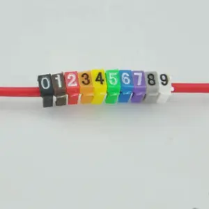 Números do fio marcador laços de cabo de nylon