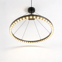 Lampes LED pour grille de ventilation de fournisseur de solutions hôtelières, éclairage annulaire en fer dimmable pour restaurants, bars et espaces commerciaux multiples