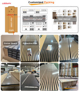 Panneaux <span class=keywords><strong>de</strong></span> lattes en <span class=keywords><strong>bois</strong></span> <span class=keywords><strong>de</strong></span> chêne insonorisés acoustiques flexibles pliables pour les écoles, les hôtels et les appartements-Réduction du bruit élevée et ignifuge - Product Image 6