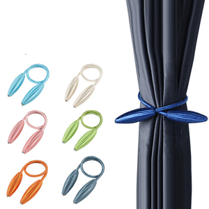 Moderne fermacurtain magnetici in plastica PP - Installazione <span class=keywords><strong>fai</strong></span>-<span class=keywords><strong>da</strong></span>-<span class=keywords><strong>te</strong></span> senza fori, design a torsione per decorazioni finestre soggiorno - Product Image 1