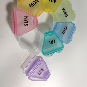 Custonize nhãn nhựa 7 ngày Pill trường hợp hàng tuần hộp thuốc làm bằng bền PP nhựa Pill <span class=keywords><strong>Box</strong></span> trong OPP Túi Pill tổ chức - Product Image 3