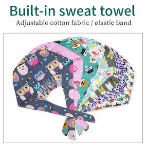 Berretto da <span class=keywords><strong>lavoro</strong></span> per allattamento Unisex con stampa di animali da compagnia con cappuccio da <span class=keywords><strong>lavoro</strong></span> per cure per animali domestici cappello da laboratorio traspirante in cotone regolabile - Product Image 6