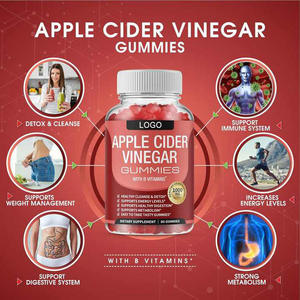 Vegan Hữu Cơ <span class=keywords><strong>APPLE</strong></span> <span class=keywords><strong>CIDER</strong></span> dấm & Vitamin B Gummies cho khả năng miễn dịch tiêu hóa Detox làm sạch - Product Image 3