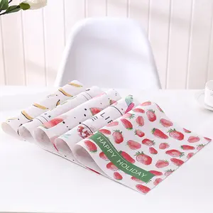 Personalizado qualquer projeto Morango Fruta Imprimir Placemat Casa PVC Table Mat Tropical Plant Style Mat Decorativo