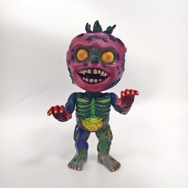 Demeng Wholesale Sofubi Toys Fruit Figurine Zombie Monsters Figure Plastic Vinyl PVC Model Figura 3D Art Collectibles Supplier
