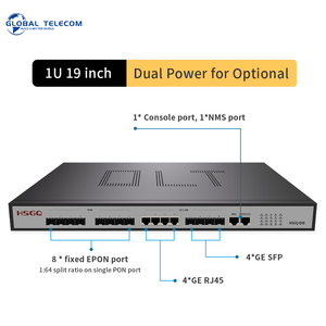 OLT GPON/EPON/GEPON de 8 Puertos en Oferta, FTTH 19 Pulgadas 1U con 4*10G 8*10G SFP+ Puertos de Enlace Ascendente HSGQ OLT - Product Image 4