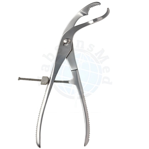Pinza de sujeción ósea autocentrante Setter Verbrugge con bloqueo rápido, de acero inoxidable, manual, para reducción ósea ortopédica quirúrgica - Product Image 1
