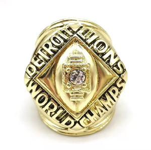 Bague de championnat de football américain des Lions de Detroit 1957, design de niche pour bijoux sportifs pour hommes - Product Image 3
