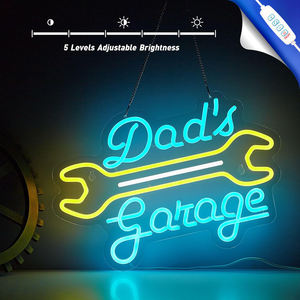 Letrero <span class=keywords><strong>de</strong></span> Neón LED para Garaje <span class=keywords><strong>de</strong></span> Papá, Luz <span class=keywords><strong>de</strong></span> Neón 'Check Engine', Letrero Luminoso para Motor, Decoración para Garaje <span class=keywords><strong>de</strong></span> Autos, Taller <span class=keywords><strong>de</strong></span> Reparación <span class=keywords><strong>de</strong></span> Automóviles, Cueva del Hombre - Product Image 4