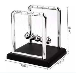 Decoración de mesa de escritorio, Bola de péndulo de Metal, ciencia física - Product Image 6