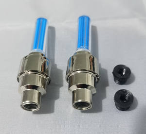 YOUME 2 pièces Lumières LED pour valve <span class=keywords><strong>de</strong></span> <span class=keywords><strong>pneu</strong></span> <span class=keywords><strong>de</strong></span> vélo, lampe torche pour rayons <span class=keywords><strong>de</strong></span> roue, accessoires avec alimentation par batterie pour vélo, voiture, moto - Product Image 4