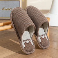 Nuevas Pantuflas de Otoño e Invierno para el Hogar, Cálidas y Antideslizantes de PVC, Venta al por Mayor