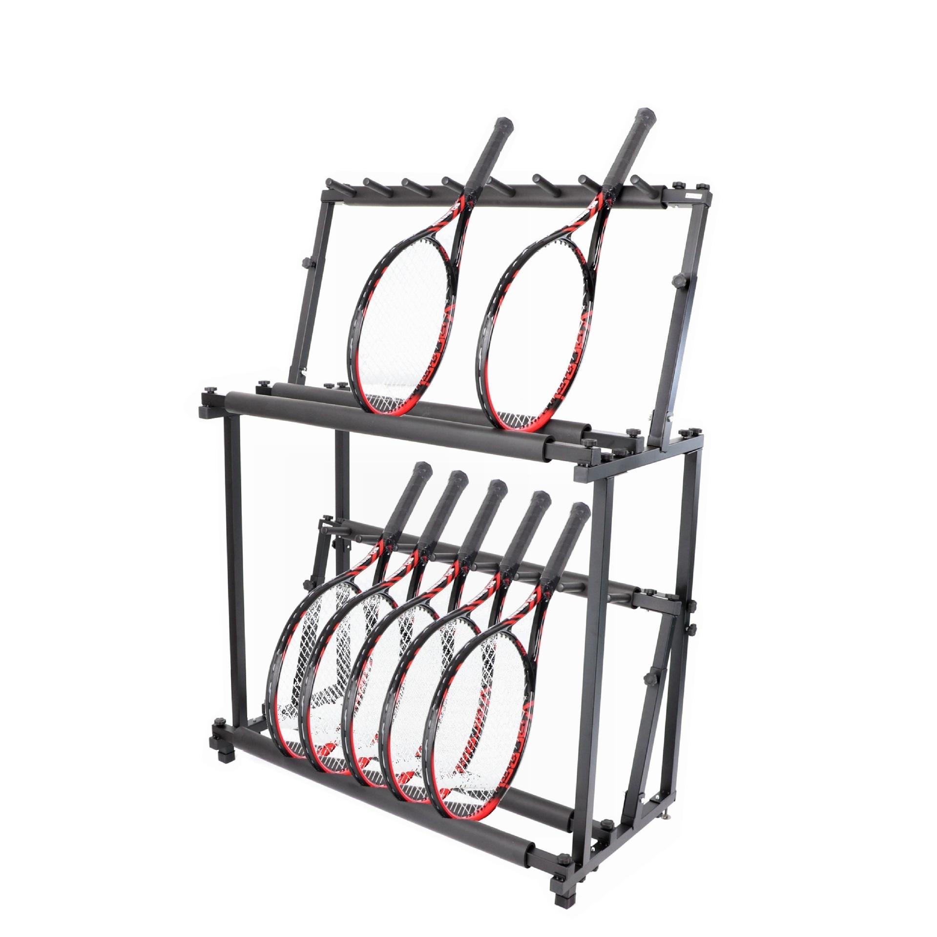 Support à Raquettes De Tennis Et Badminton – Rangement En Fer 45 X 10 X 58 Cm, Polyvalent (parapluies Aussi) Pour Maison Ou Salle De Sport