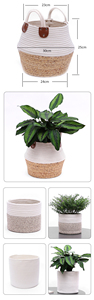 Natural <span class=keywords><strong>de</strong></span> alta calidad ollas seagrass y algodón cuerda colgante planta cesta tejido cesta colgante para las <span class=keywords><strong>plantas</strong></span> - Product Image 4