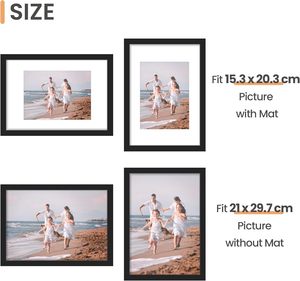 Customized 4x6 5x7 8x10 9x12 A4 A3 Black Table Wall Hanging Pvc <b>Plastic</b> Mdf Wooden <b>Picture</b> Photo <b>Frame</b> for Home Decorative - Product Image 3