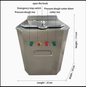 Thép không gỉ Tự động chia bột và tròn thiết bị làm bánh Máy nhà bếp để phân chia và định hình bột - Product Image 3