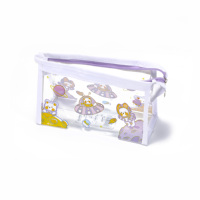 Sac à crayons en PVC personnalisé classique avec logo, étui à crayons transparent en PVC, trousse scolaire pour enfants, étui pour étudiants, garçons et filles