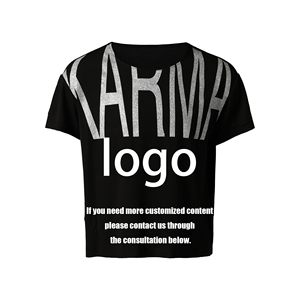 T-shirts amples rétro américains à imprimé lettres scintillantes pour hommes <span class=keywords><strong>et</strong></span> femmes, personnalisables - Product Image 2