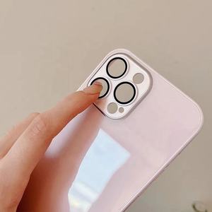 เคสมือถือกระจกมันวาว,ฟิล์มป้องกันเลนส์สำหรับ <span class=keywords><strong>Apple</strong></span> Iphone 14 13 12 11 Pro Max เคสป้องกันโทรศัพท์ฝาหลัง - Product Image 2