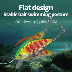 Appâts de pêche CHILENT 51mm 3.5g 5 couleurs en boîte Isca appâts artificiels <span class=keywords><strong>truite</strong></span> d'eau douce naufrage lent leurres de pêche au méné dur - Product Image 4