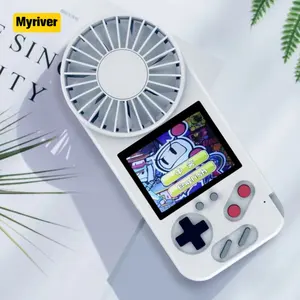 Myriver 500 oyunları el renkli ekran çocukluk Retro el oyun oyuncu Retro oyun konsolu ile soğutma fanı