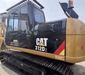 Excavadora de cadenas CAT 312D2 usada, excavadora hidráulica con cabina cerrada, equipo de construcción - Product Image 1