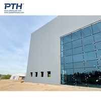 Entrepôt industriel préfabriqué en acier à plusieurs étages certifié ISO/CE, bâtiment de bureaux, conception à longue portée, garantie de 2 ans