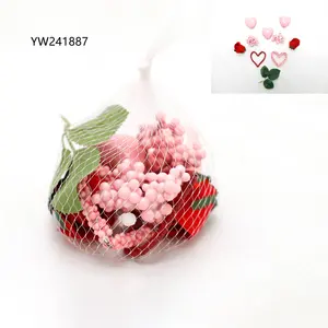 Nhân Tạo Valentine Của Ngày Bọt Túi Lưới Mặt Dây Chuyền Trang Trí Đám Cưới, Kỷ Niệm Đảng Gia Đình Nhà Valentine Của Ngày Trang Trí