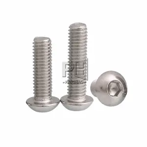 304 Stainless Steel Semi-round Head Hexagon Screw Hexagon Head Screw Mushroom Head Wire M2-M4 Series