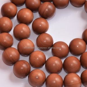 108 perles faites à la main en bois de santal brun pur (Album Santalum) parfum boisé doux et écologique 4mm-22mm - Product Image 1