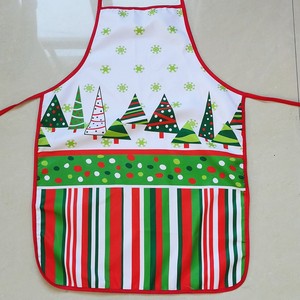 Grembiule Decorativo Natalizio in Poliestere con Stampa 'MERRY CHRISTMAS', Allacciatura al Collo e in Vita, Impermeabile e Antimacchia, CN Eight Thousand - Product Image 3