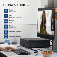 Nouvel ordinateur de bureau professionnel ProSFF 400 G9 petit format Intel Core i3-14100 8 Go DDR5 512 Go en stock, directement de l'usine