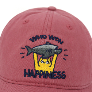 Tùy Chỉnh Cổ Điển 6-Bảng Điều Chỉnh Cá Thêu Logo Cổ Điển Rửa Rửa Đau Khổ Cha Hat Cho Nam Giới Và Phụ Nữ Không Có Cấu Trúc Mũ Bóng Chày - Product Image 6